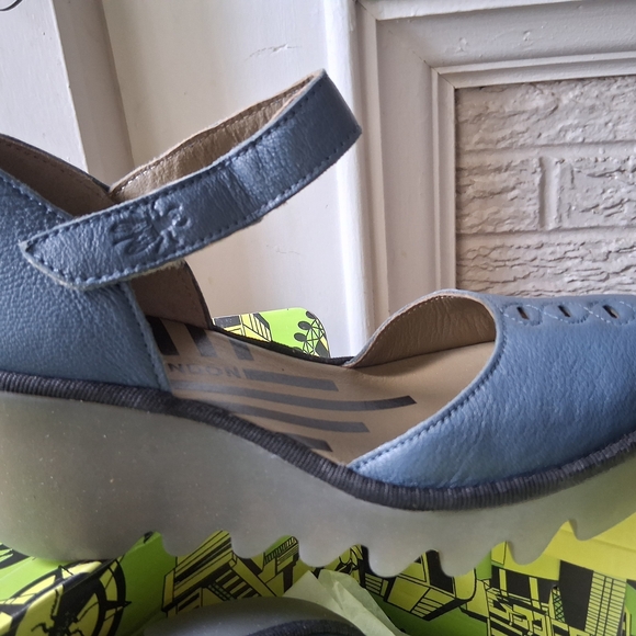 Fly London Blue Women's Flats - Picture 5 of 8